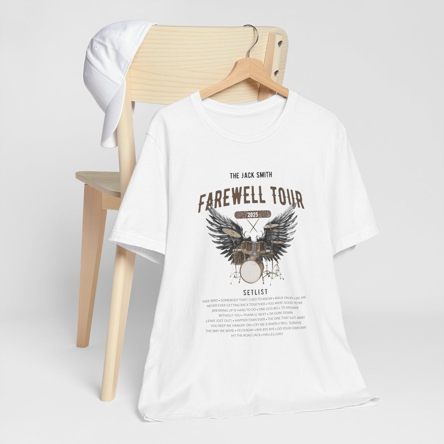 Personalized Retirement FAREWELL TOUR T-Shirt, Drummer-themed, Music Fan Gift, Funny Custom Shirt for Retiree AnywherePOD