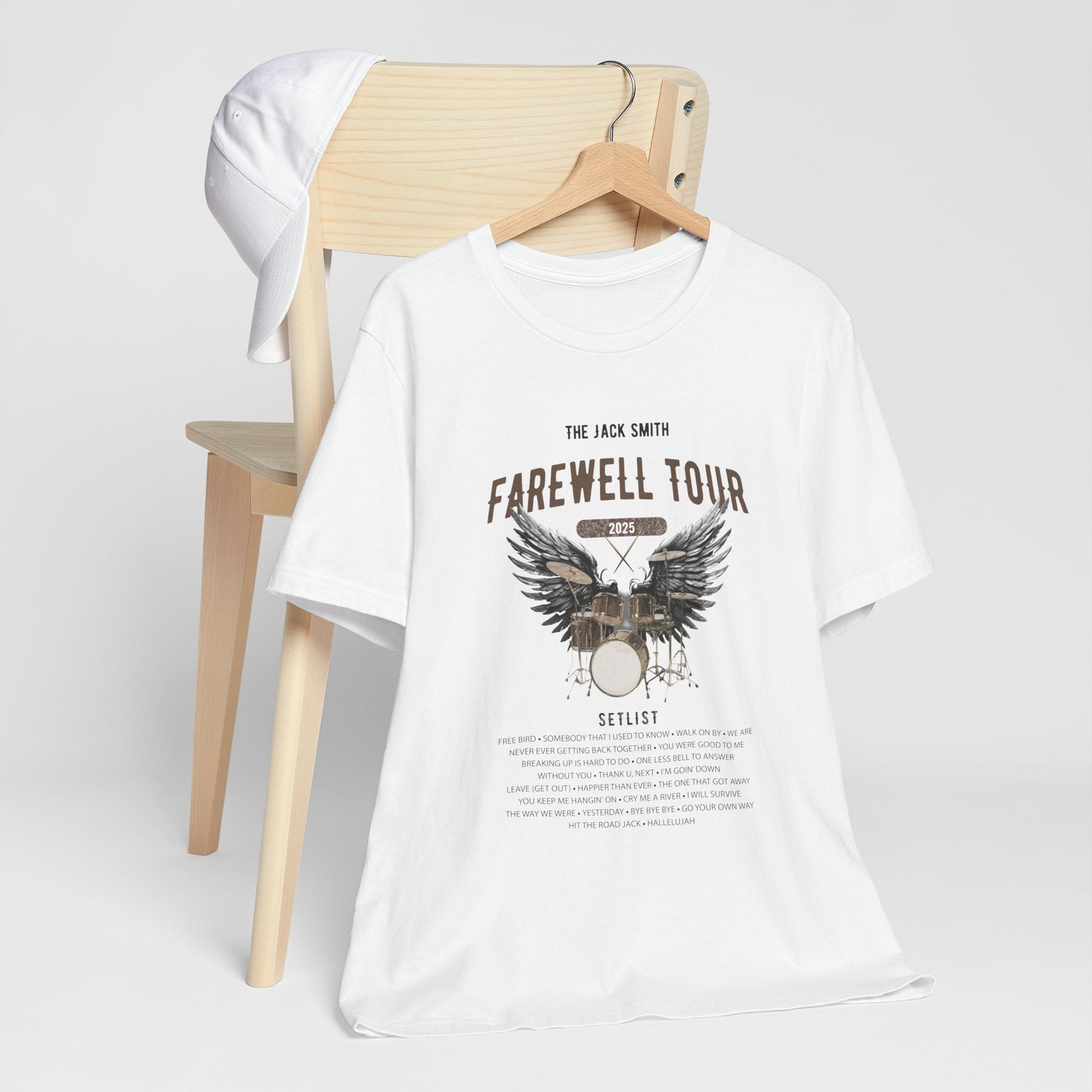 Personalized Retirement FAREWELL TOUR T-Shirt, Drummer-themed, Music Fan Gift, Funny Custom Shirt for Retiree AnywherePOD