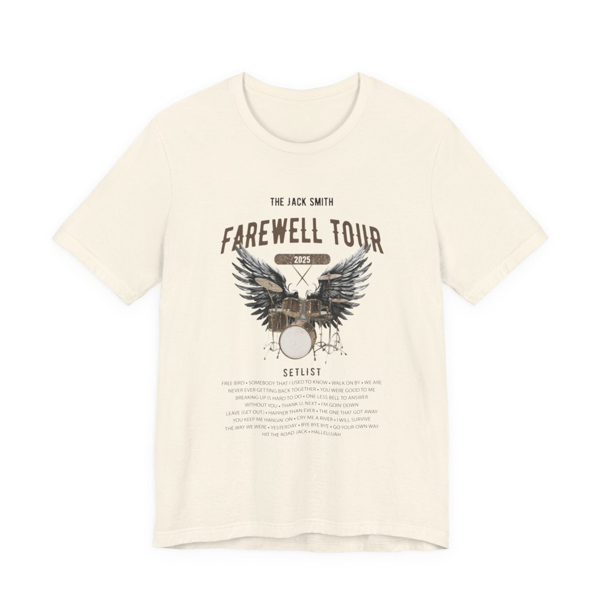 Personalized Retirement FAREWELL TOUR T-Shirt, Drummer-themed, Music Fan Gift, Funny Custom Shirt for Retiree AnywherePOD