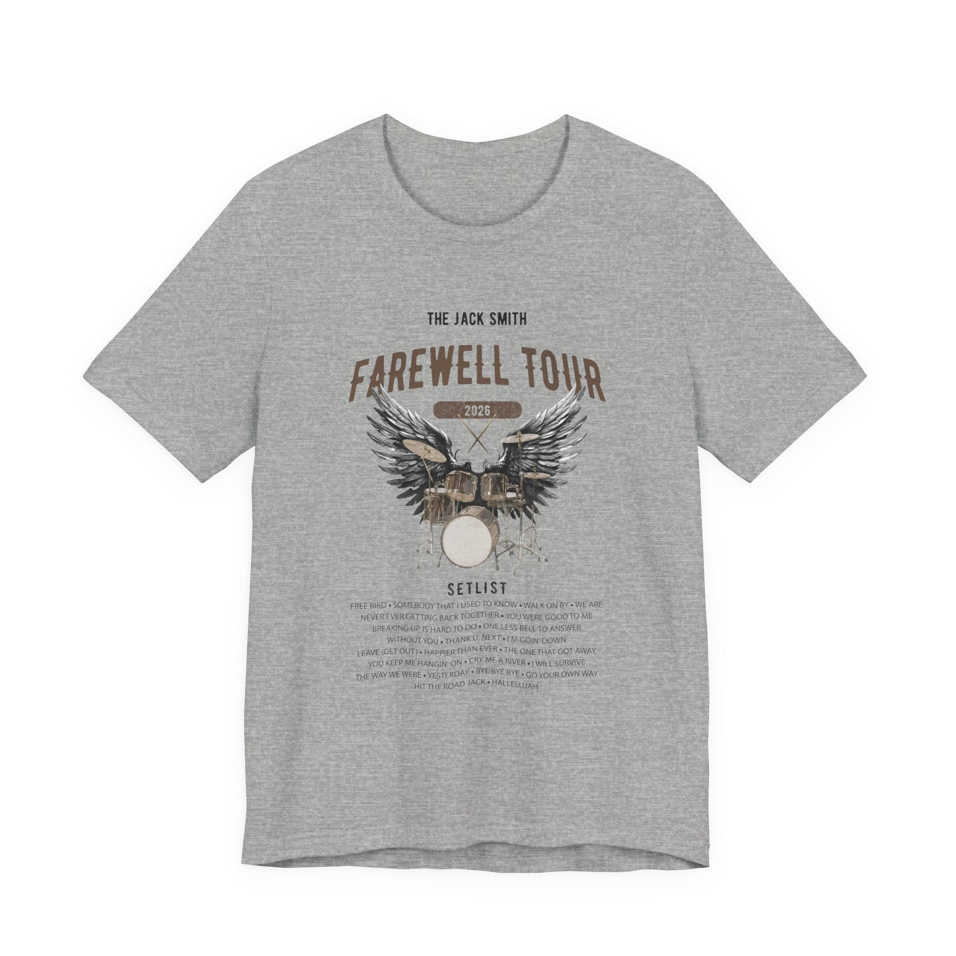 Personalized Retirement FAREWELL TOUR T-Shirt, Drummer-themed, Music Fan Gift, Funny Custom Shirt for Retiree AnywherePOD