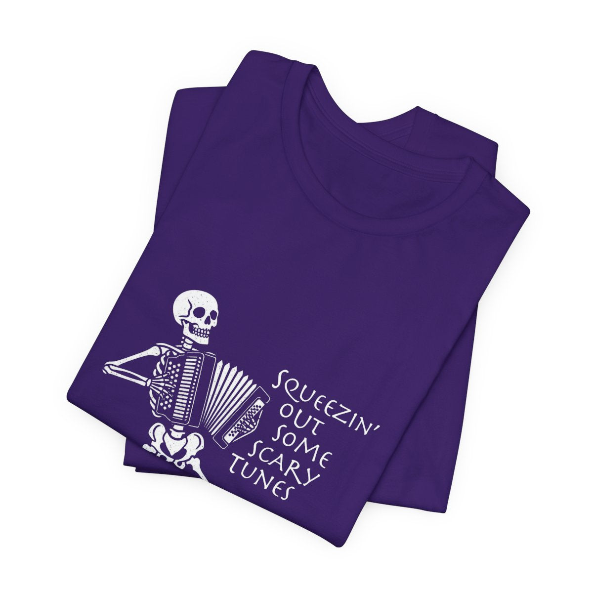 Skeleton Accordion Shirt, Halloween Tee, Funny Skeleton Music Shirt, Spooky Graphic Tee, Gift for Fans