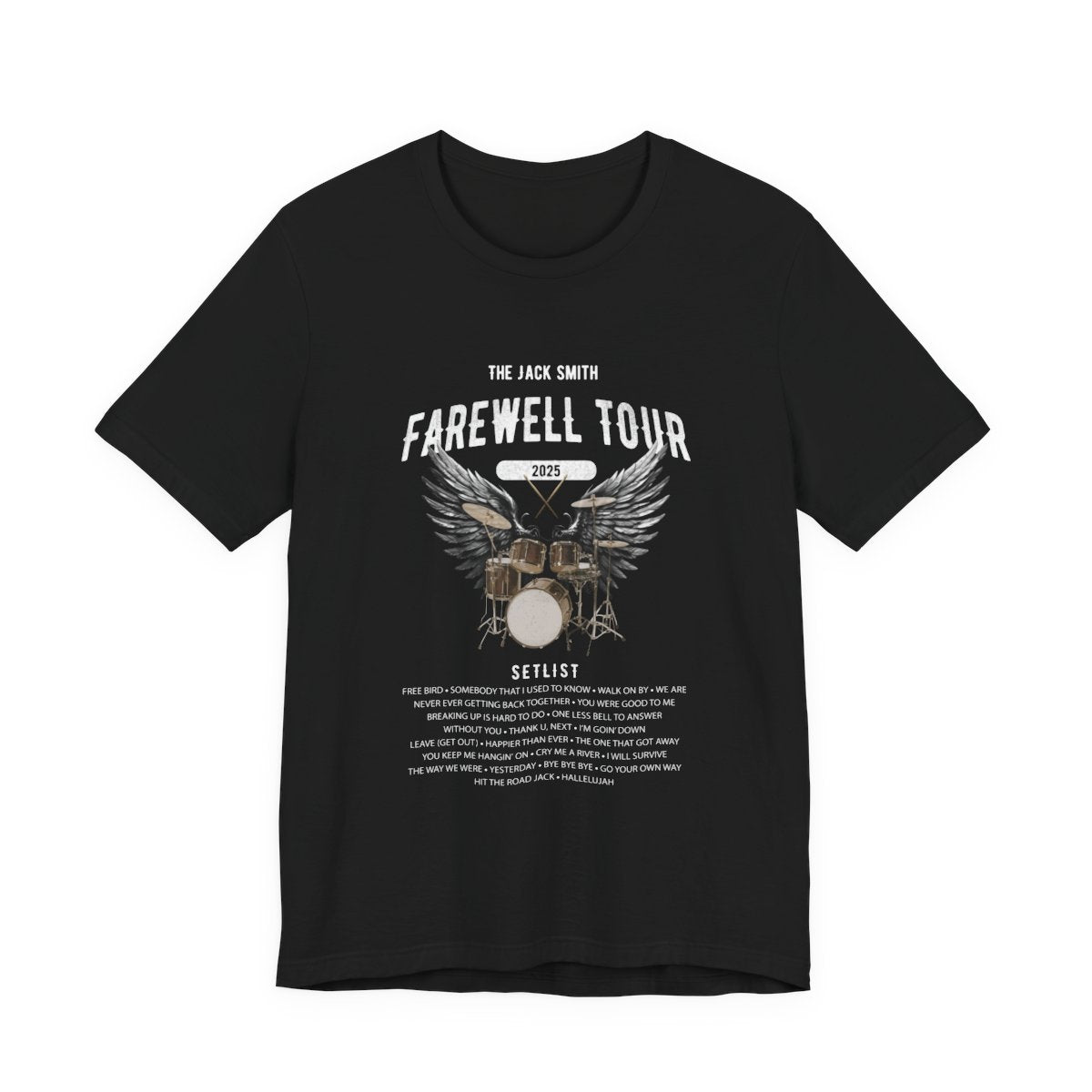 Personalized Retirement FAREWELL TOUR T-Shirt, Drummer-themed, Music Fan Gift, Funny Custom Shirt for Retiree AnywherePOD