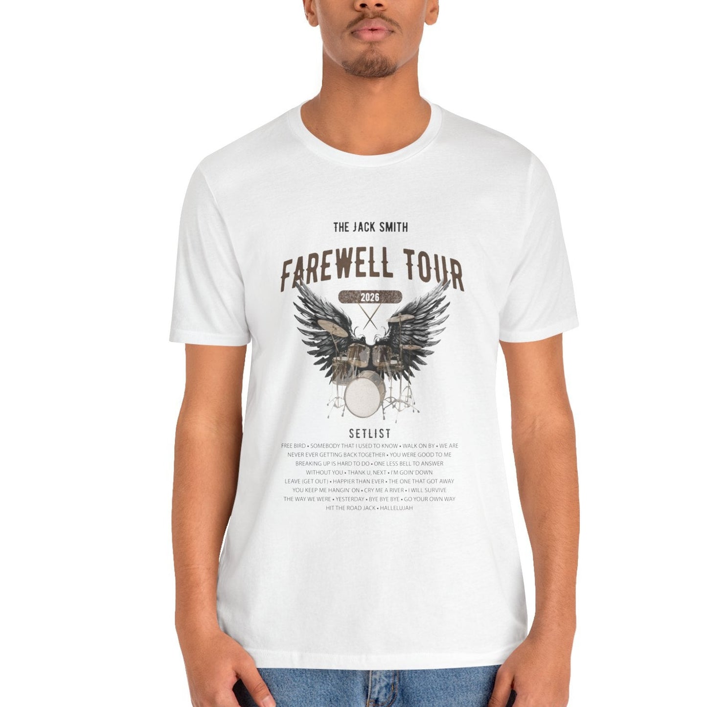 Personalized Retirement FAREWELL TOUR T-Shirt, Drummer-themed, Music Fan Gift, Funny Custom Shirt for Retiree AnywherePOD