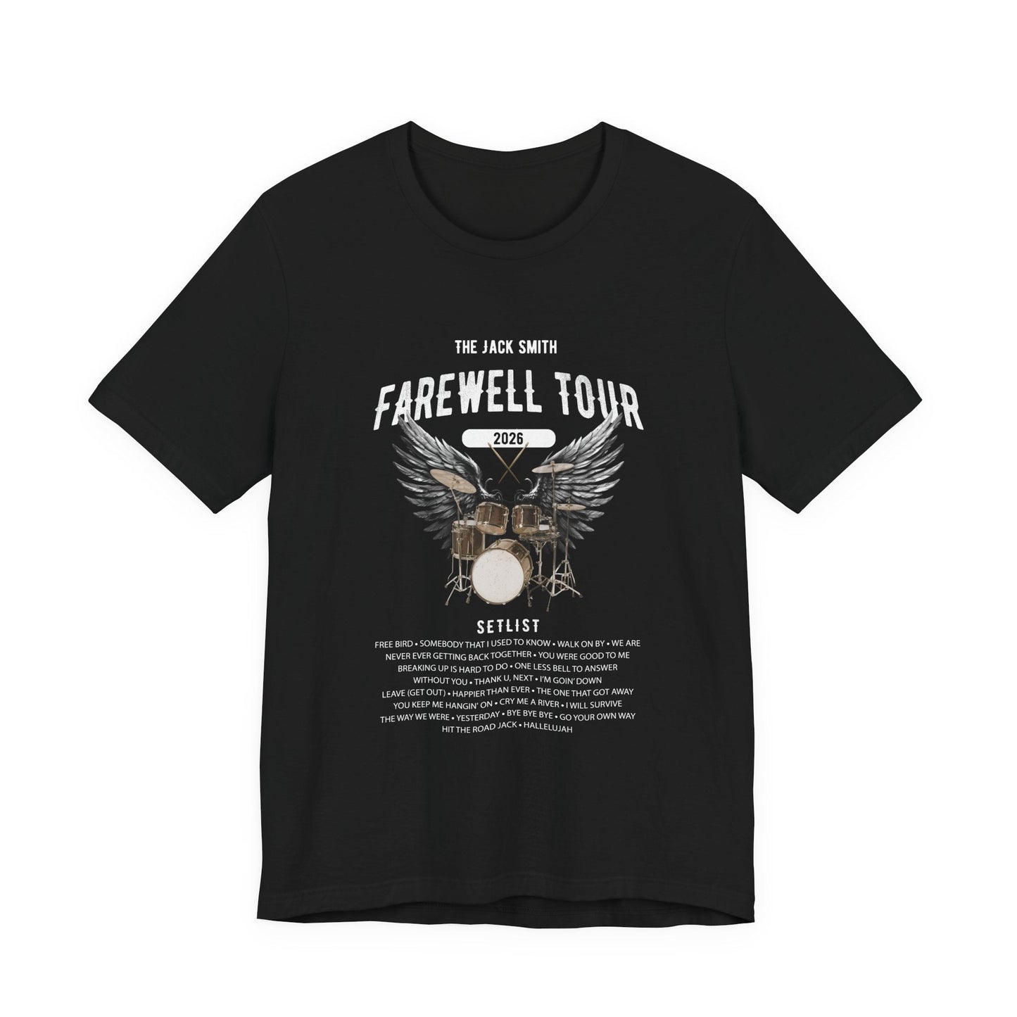 Personalized Retirement FAREWELL TOUR T-Shirt, Drummer-themed, Music Fan Gift, Funny Custom Shirt for Retiree AnywherePOD