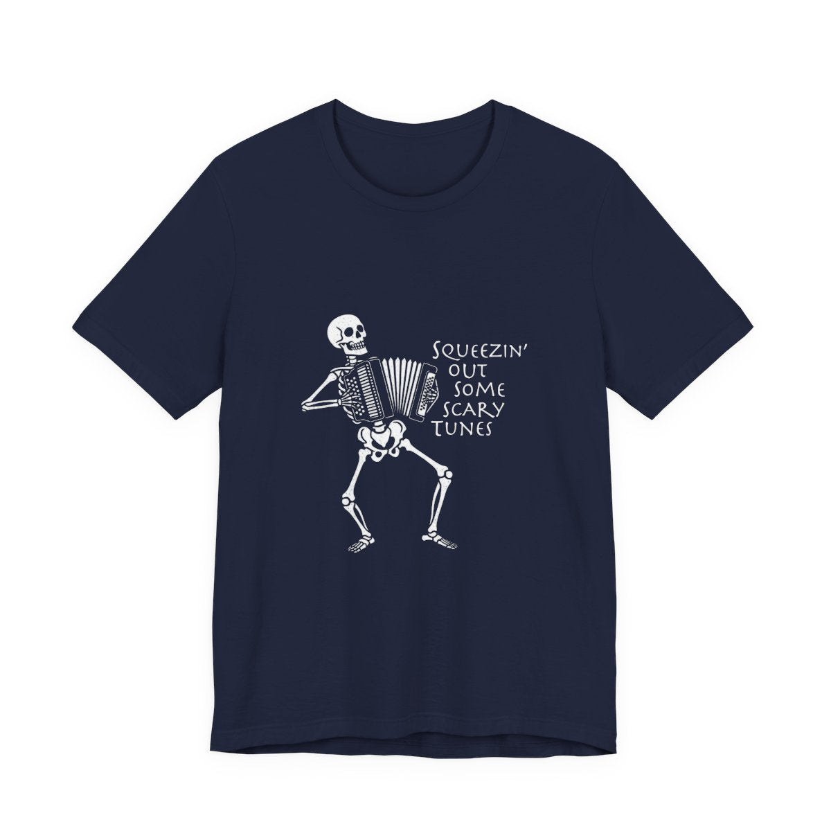 Skeleton Accordion Shirt, Halloween Tee, Funny Skeleton Music Shirt, Spooky Graphic Tee, Gift for Fans