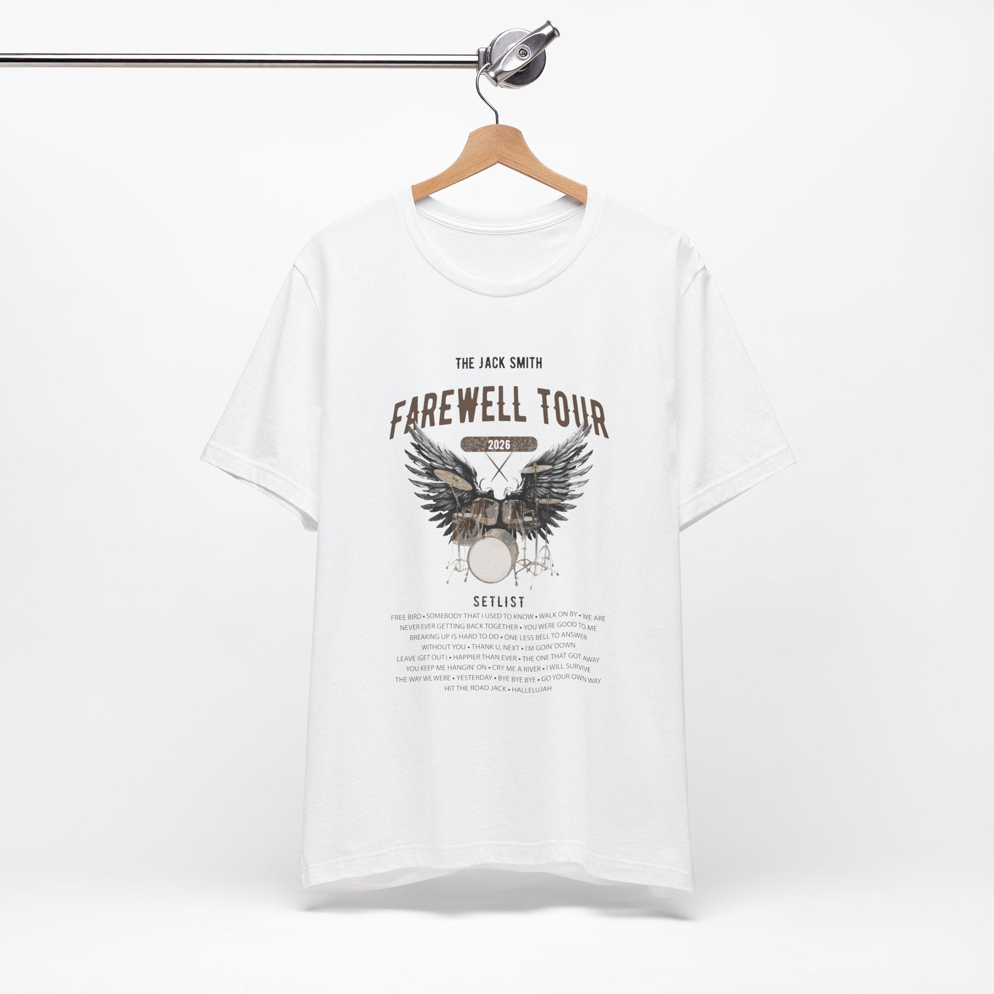 Personalized Retirement FAREWELL TOUR T-Shirt, Drummer-themed, Music Fan Gift, Funny Custom Shirt for Retiree AnywherePOD
