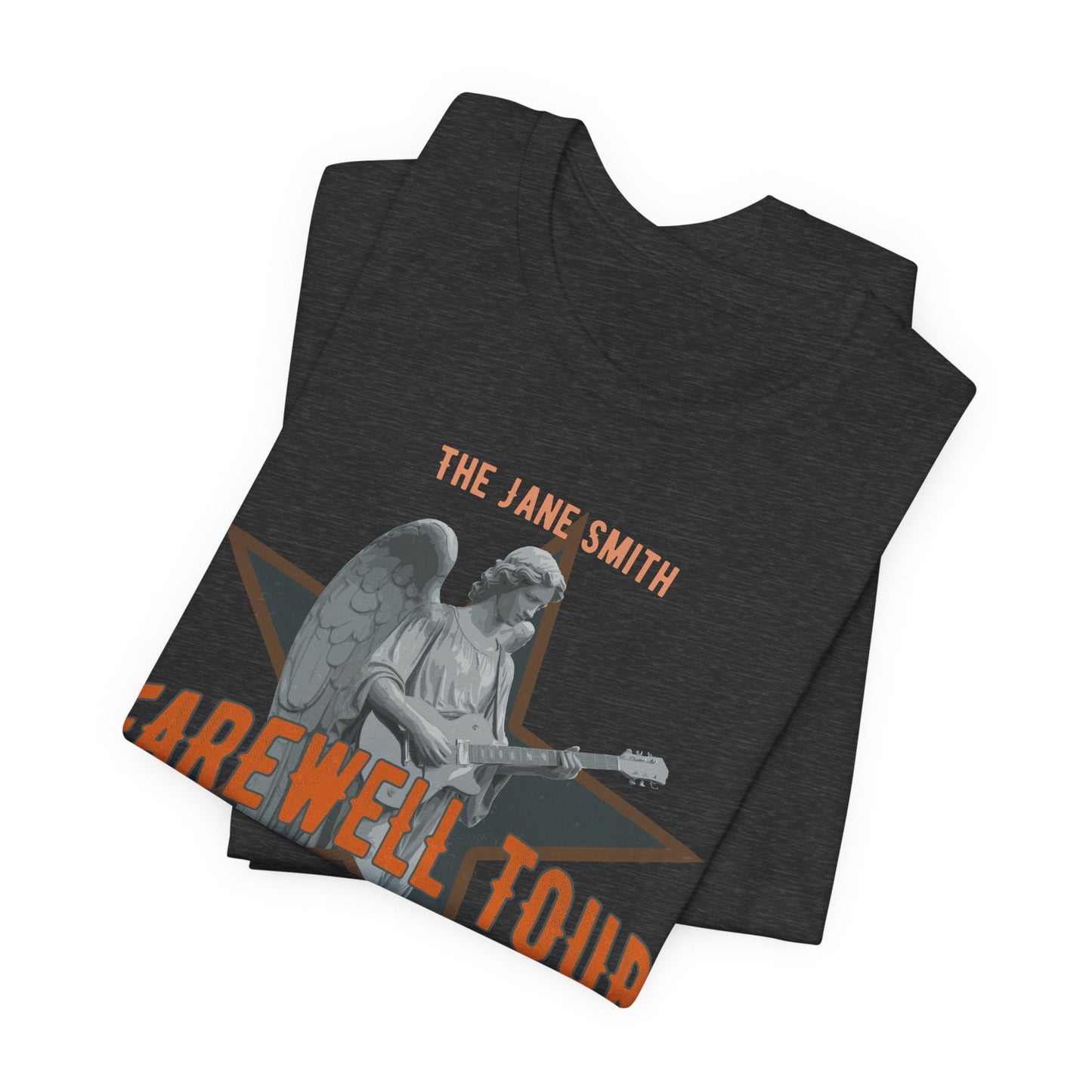 Personalized Retirement FAREWELL TOUR T-Shirt, Angel Rock Star Design Music-themed Retirement Gift for Music Fan, Custom Shirt for Retiree AnywherePOD