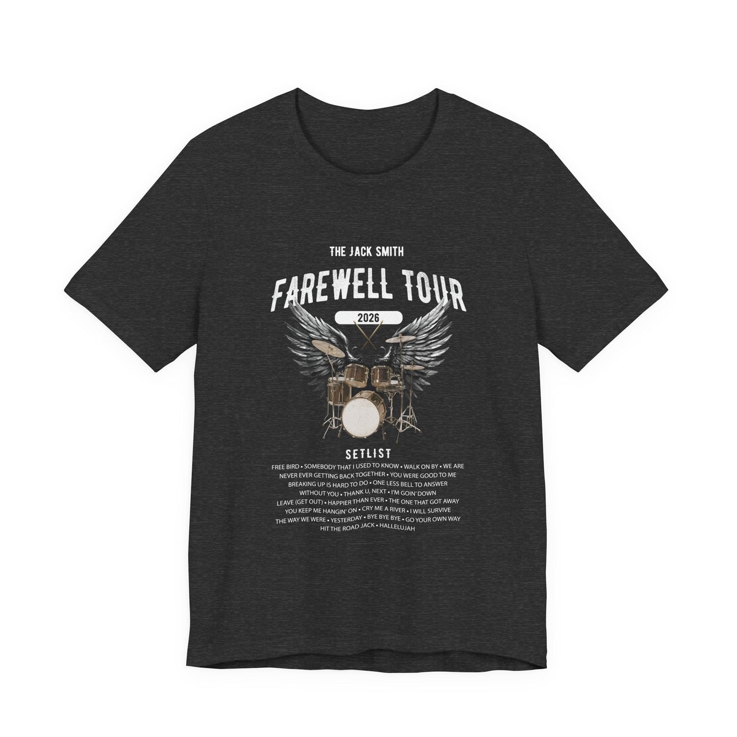 Personalized Retirement FAREWELL TOUR T-Shirt, Drummer-themed, Music Fan Gift, Funny Custom Shirt for Retiree AnywherePOD