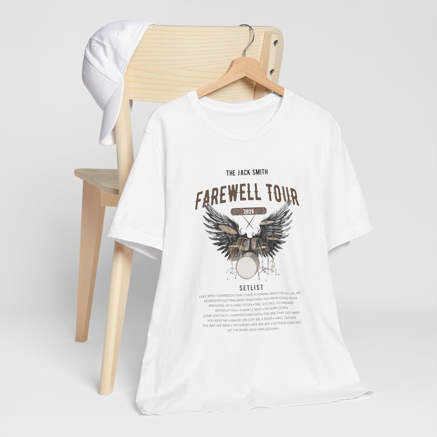 Personalized Retirement FAREWELL TOUR T-Shirt, Drummer-themed, Music Fan Gift, Funny Custom Shirt for Retiree AnywherePOD