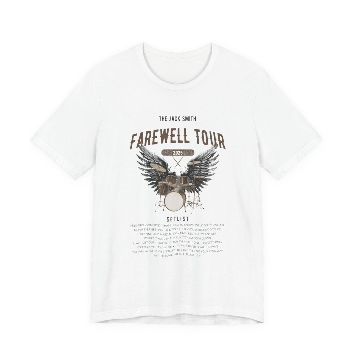 Personalized Retirement FAREWELL TOUR T-Shirt, Drummer-themed, Music Fan Gift, Funny Custom Shirt for Retiree AnywherePOD