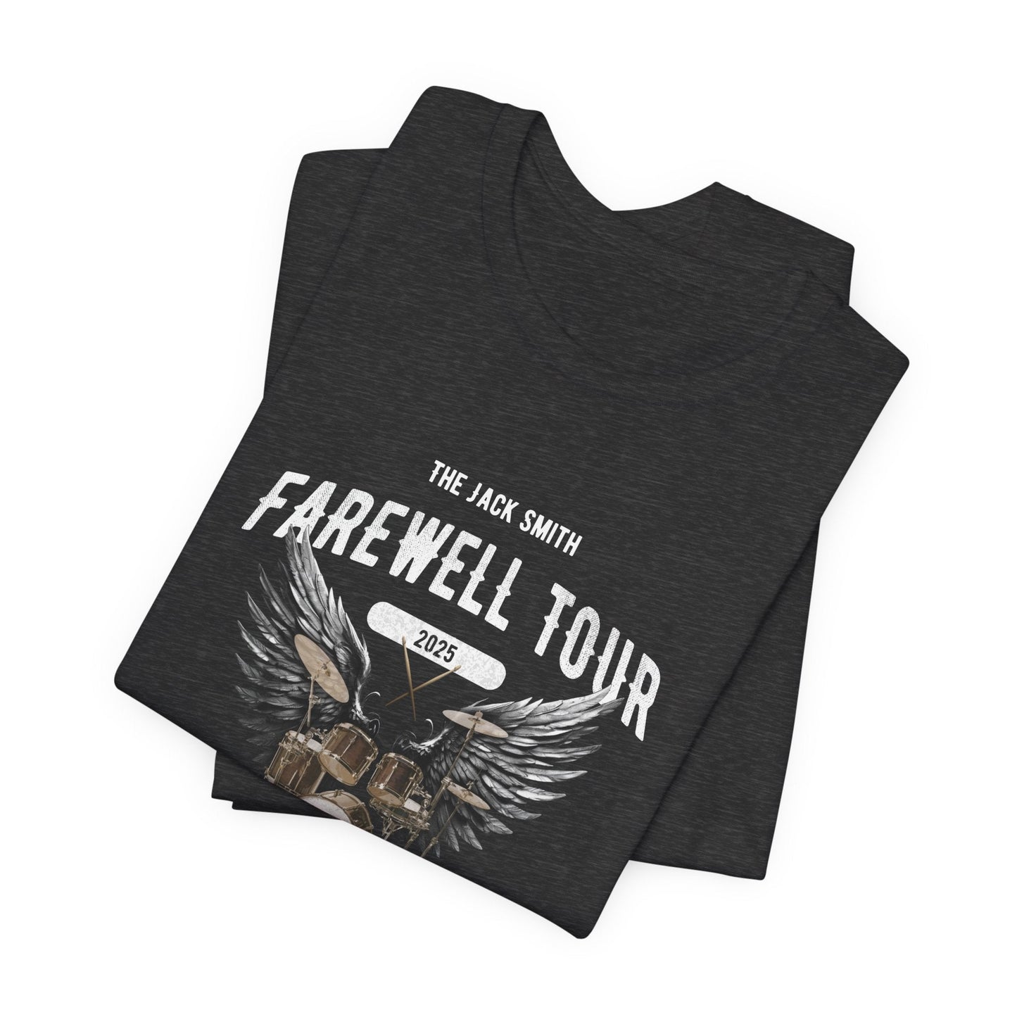 Personalized Retirement FAREWELL TOUR T-Shirt, Drummer-themed, Music Fan Gift, Funny Custom Shirt for Retiree AnywherePOD