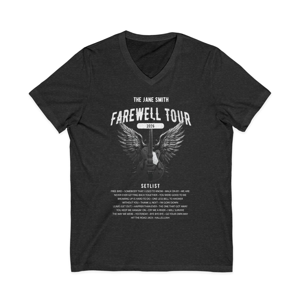 Farewell Tour Retirement Short Sleeve V-Neck T-Shirt AnywherePOD