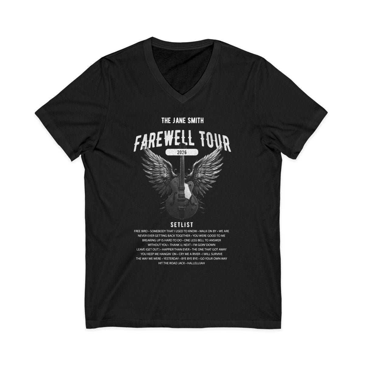 Farewell Tour Retirement Short Sleeve V-Neck T-Shirt AnywherePOD