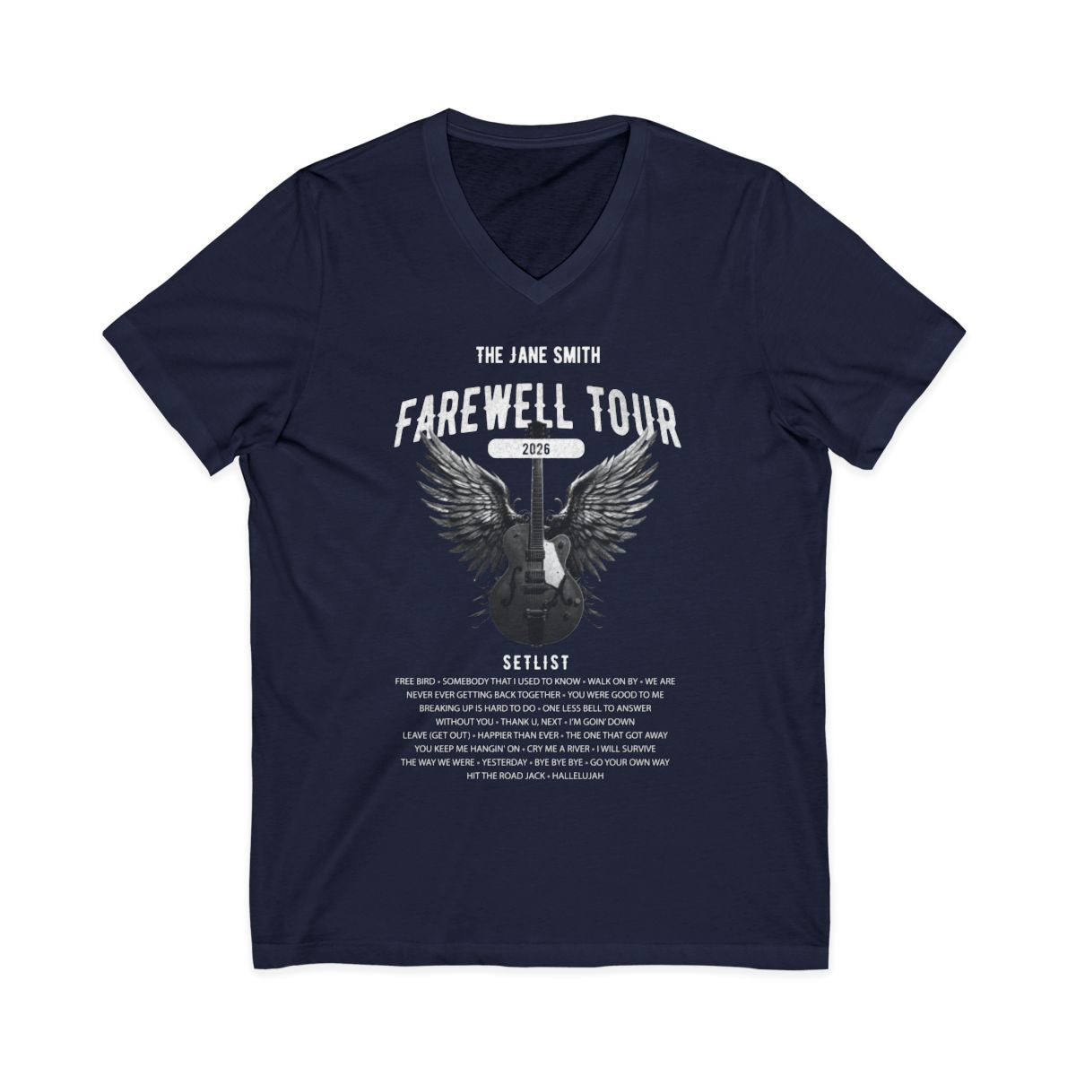 Farewell Tour Retirement Short Sleeve V-Neck T-Shirt AnywherePOD
