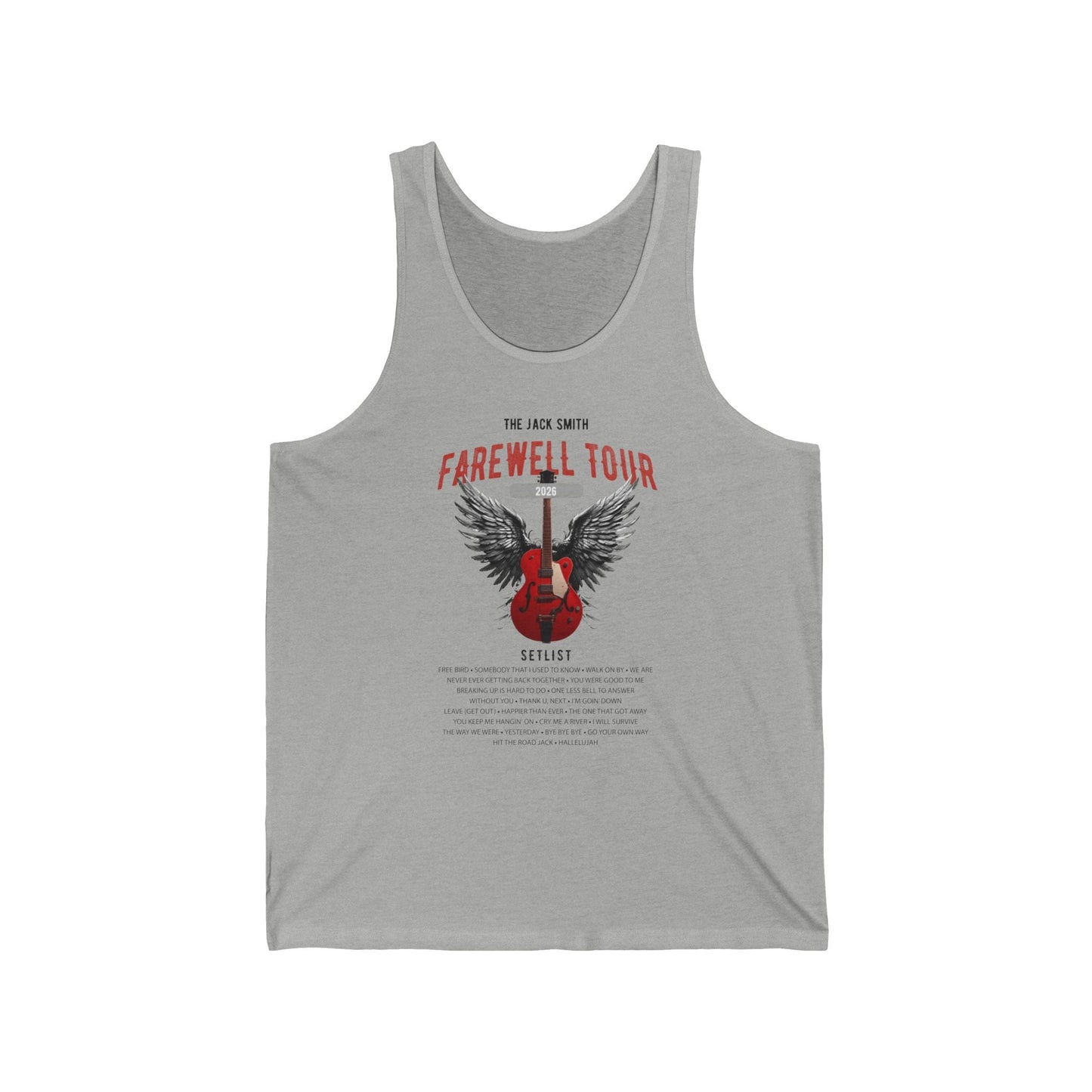 Retirement Farewell Tour Personalized Tank Top, Retiree Gift for Rock Fan Teachers, Coworkers, Spouses and Family Members AnywherePOD