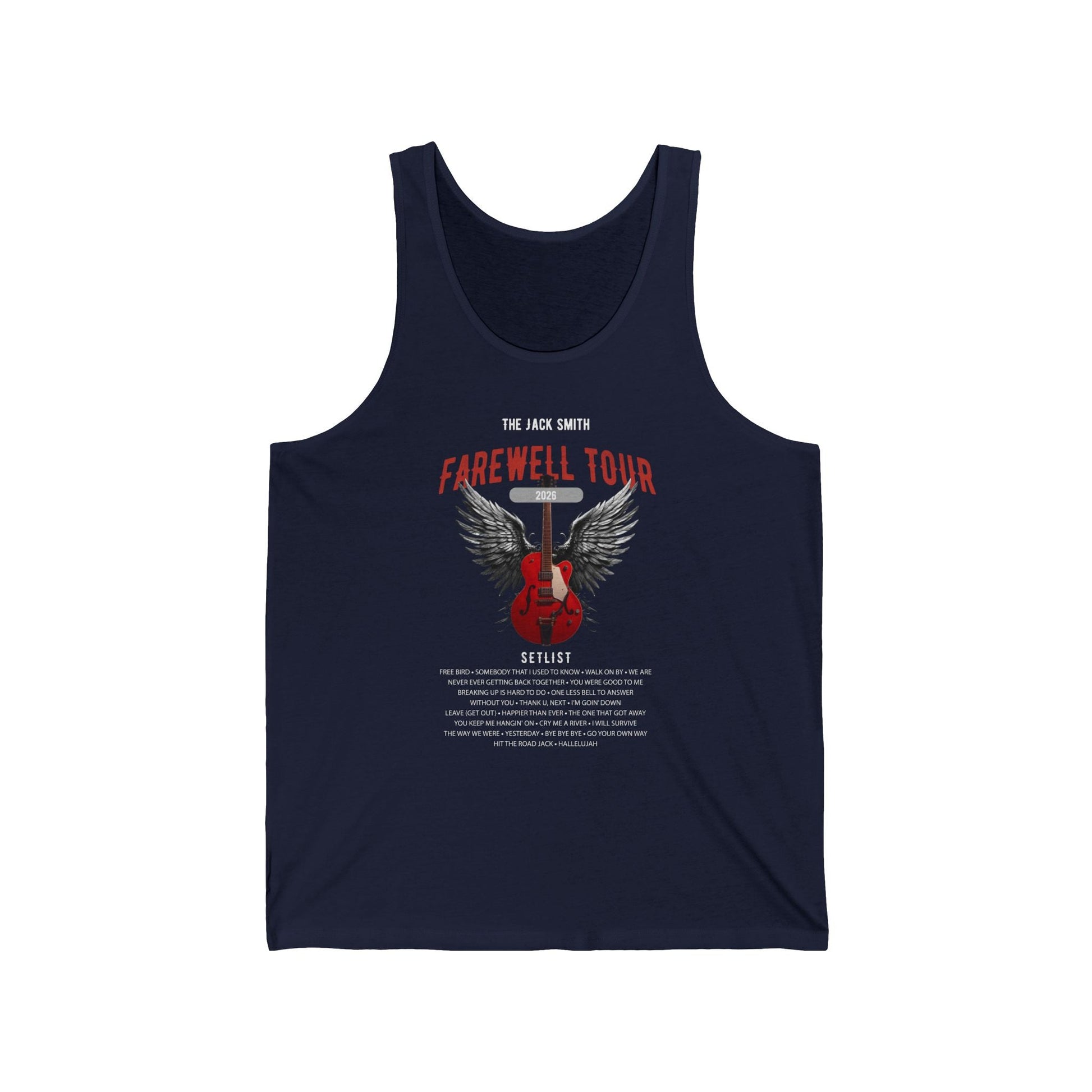 Retirement Farewell Tour Personalized Tank Top, Retiree Gift for Rock Fan Teachers, Coworkers, Spouses and Family Members AnywherePOD