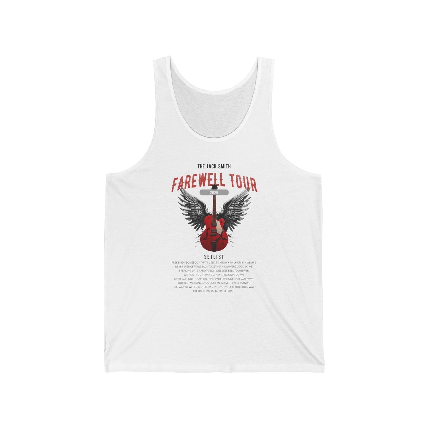 Retirement Farewell Tour Personalized Tank Top, Retiree Gift for Rock Fan Teachers, Coworkers, Spouses and Family Members AnywherePOD